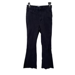 Black High Waisted Flared Oak and Fort Jeans